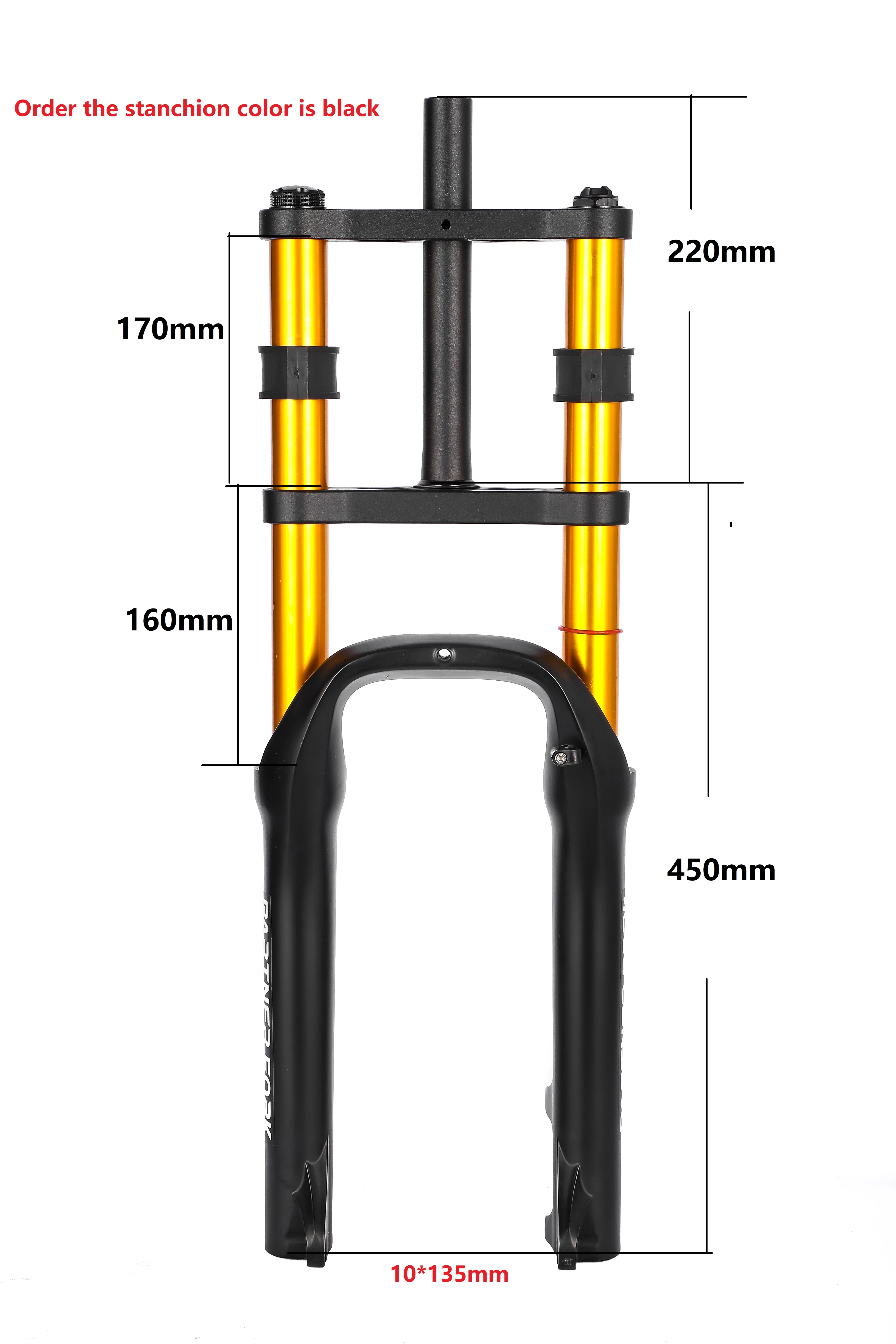 Fat bike part snow bike 26 inch fat bicycle double crown fork DH FR AM suspension front fork double crown fork