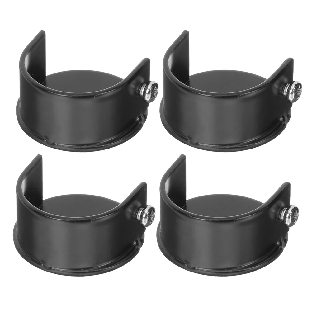 

4Pcs 28mm Metal Curtain Rod Holders Multi-Scene Use for Closet Bathroom Balcony Curtain Rod Holders Valance Brackets