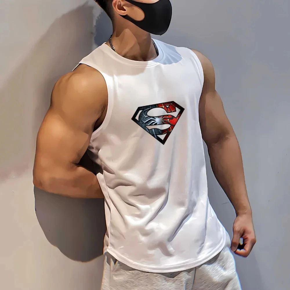 Men\'s Summer Sleeveless T Shirt Gym Basketball Sportswear Tank Tops 3D Print Casual Quick-drying Vest Male Fitness Kids Clothing