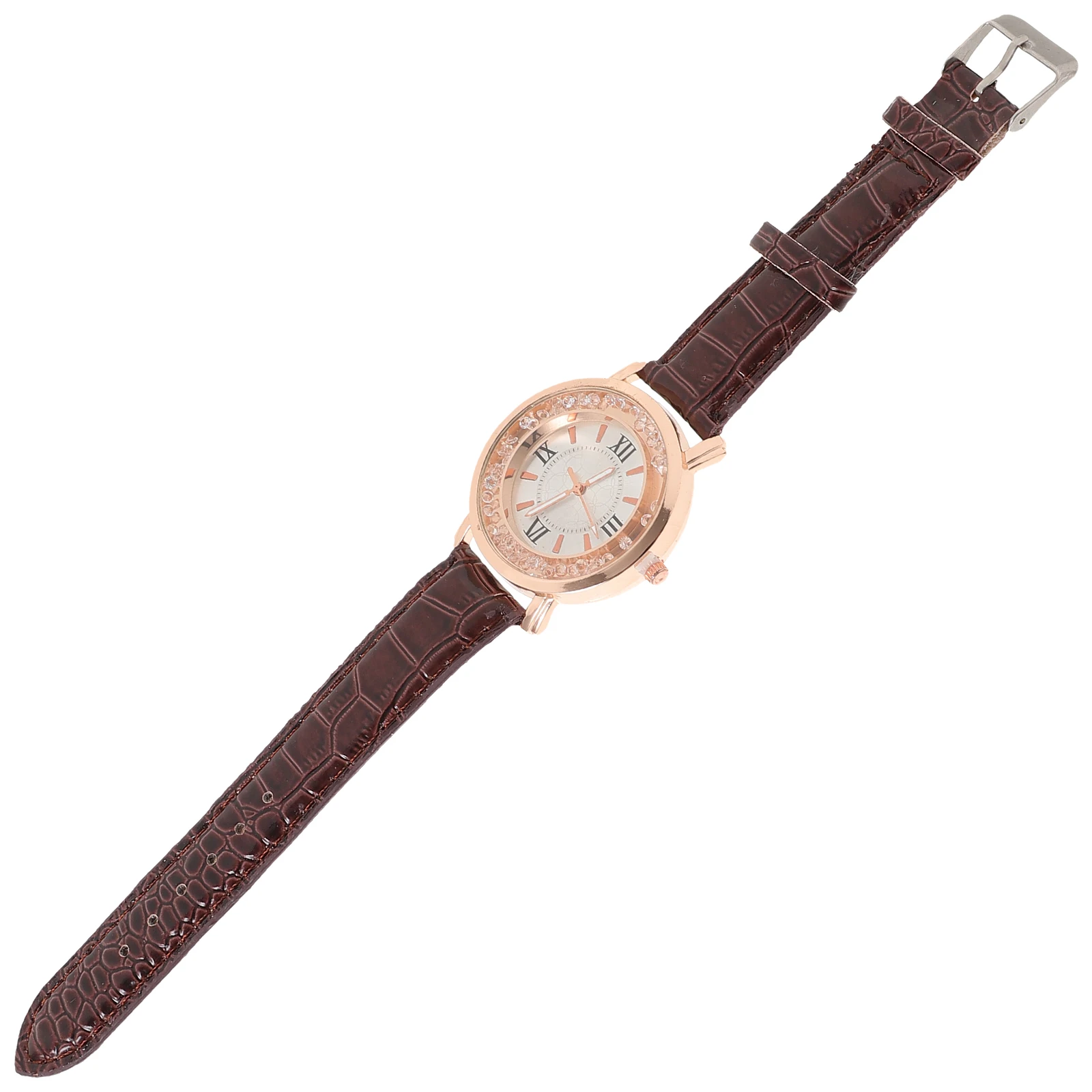

Women Watches Rhinestone Alloy Precise Movement Coffee Women Watch Watches Strap Wristwatch Bracelet