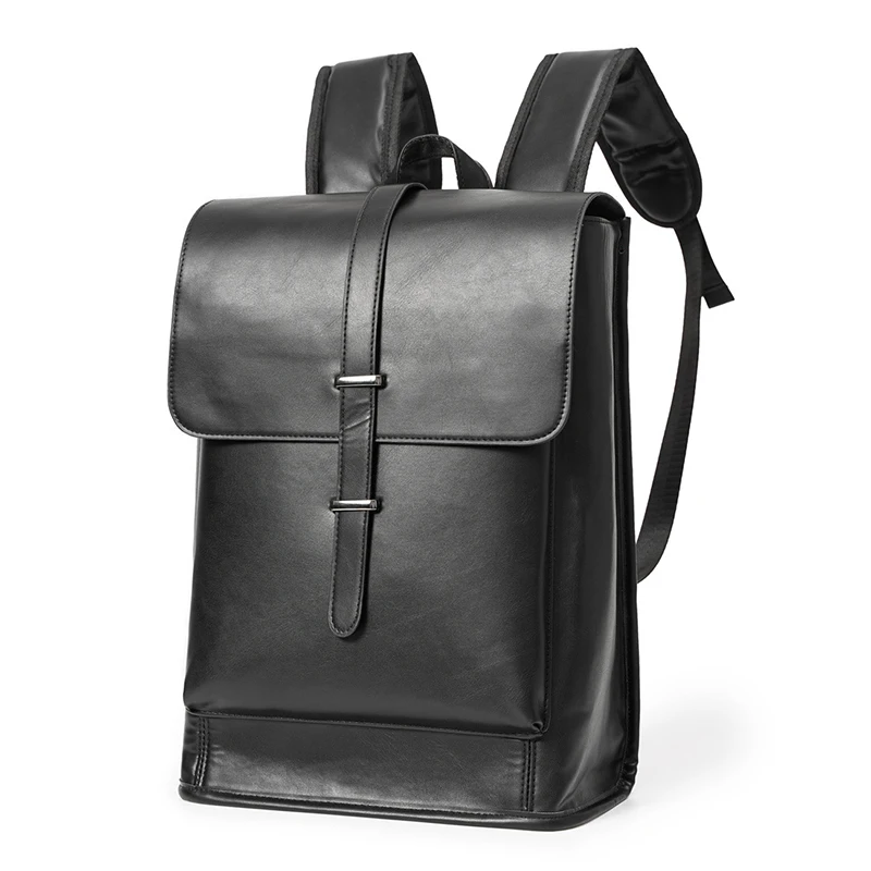 Men's Vintage Backpack PU Leather Executive Briefcase Rucksack Office Fashion Travel Laptop Business Knapsack Casual Bag