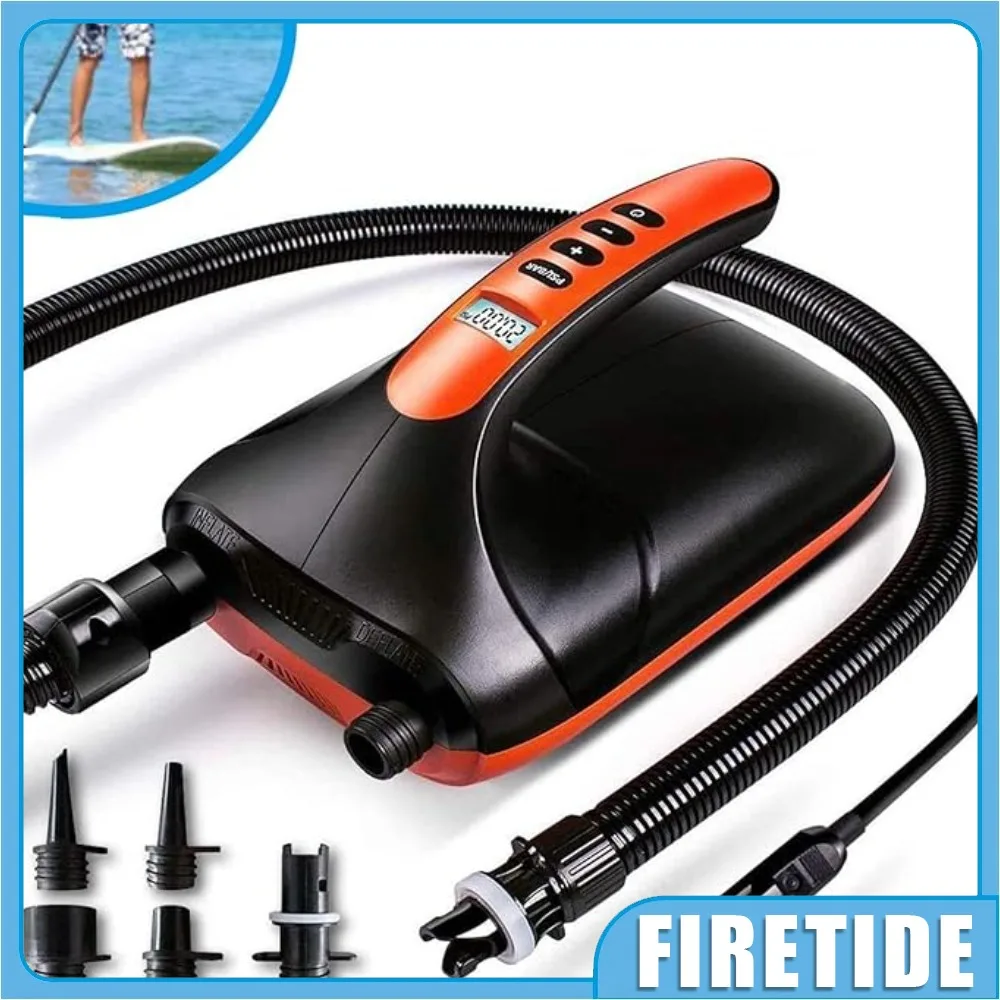 20PSI High Pressure SUP Electric Air Pump,Dual Stage Inflation Paddle Board Pump for Inflatable Stand Up Paddle Boards, Boats
