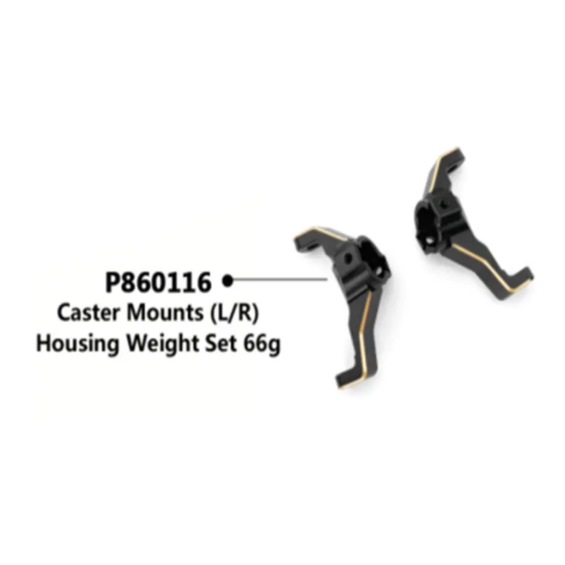 Spare Parts P860116 Caster Mounts (L/R)(Cu.) 66g For RGT EX86170 1/10 RC Electric Remote Control Off-road Vehicles Cars