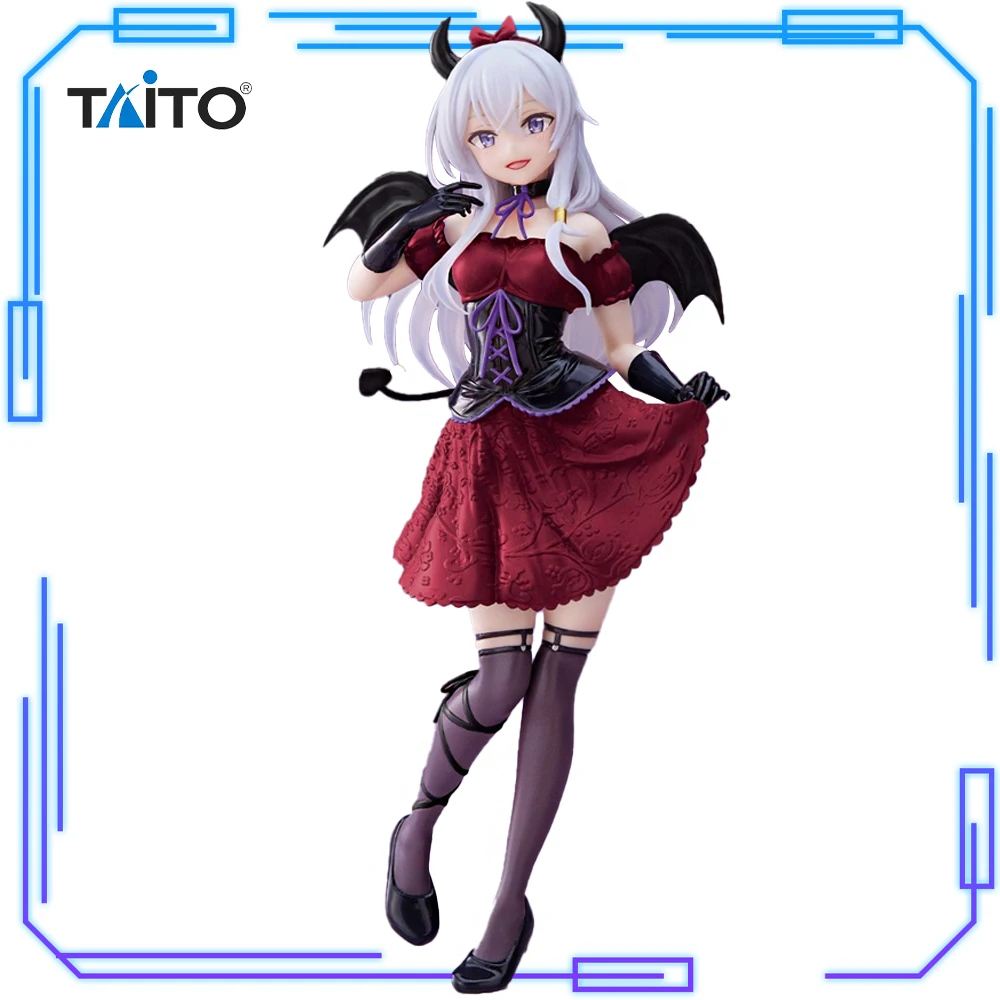 

В наличии Taito, оригинальная аниме-фигурка Coreful Majo No Tabitabi Elaina Little Devil Ver Renewal 18 см, модель игрушки, рождественский подарок