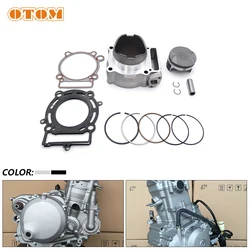 Motorcycle Engine Cylinder Block Kit 77mm Big Bore Piston Ring Pin Gasket Seal Pad For ZONGSHEN NC250 KAYO Xmotor RX3 Apollo RX3