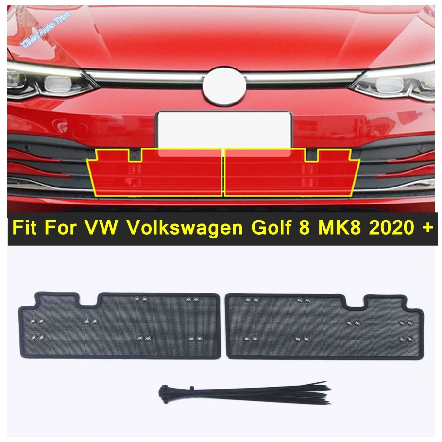 

Front Grille Insect Net Screening Insert Mesh Decoration Cover Fit For VW Volkswagen Golf 8 MK8 2020 - 2023 External Accessories