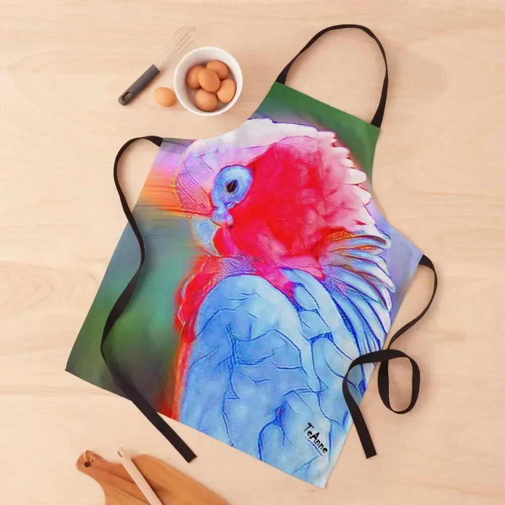 

Australian Galahartistic colourful twirl style Apron Sexy manicurist Funny Kitchen Supplies Idea Goods Apron