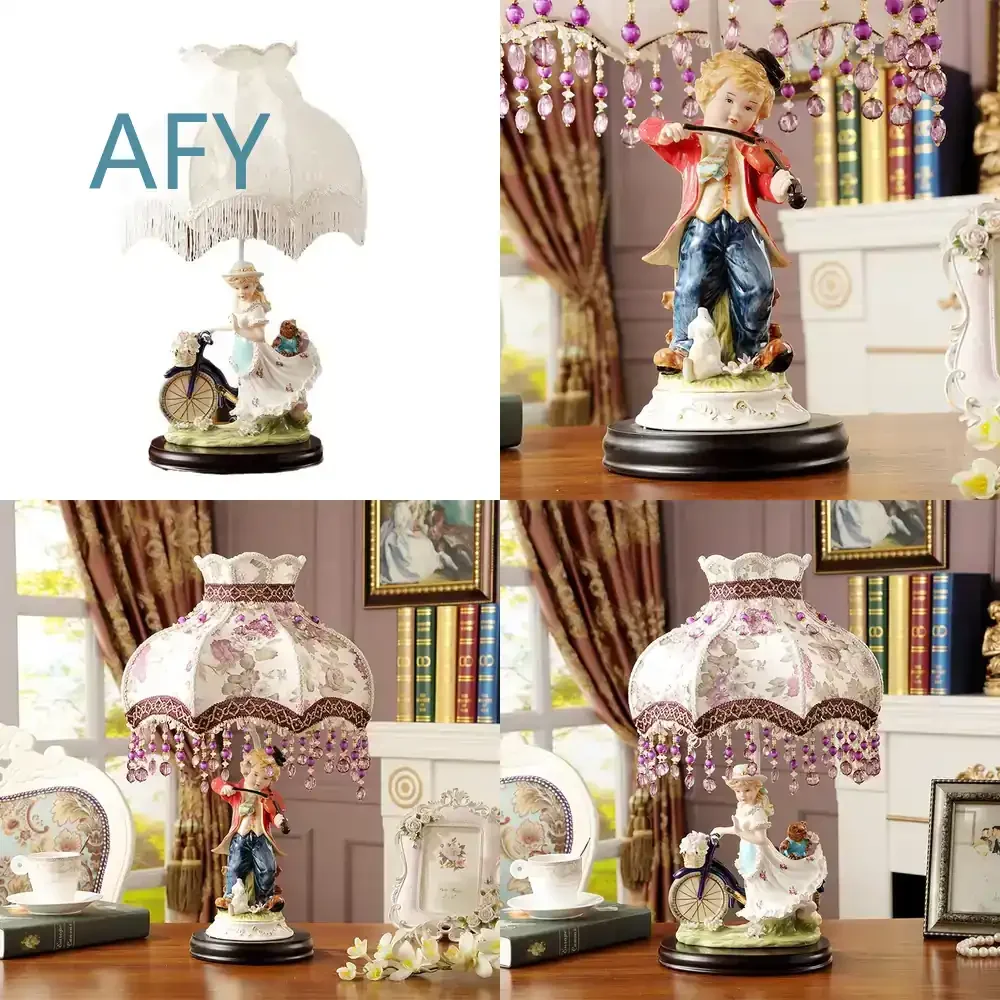 Porcelain Puppet Ornaments for TV Cabinets and Living Room Decor Creative Ceramic Figures for Children's Room Home Decoration