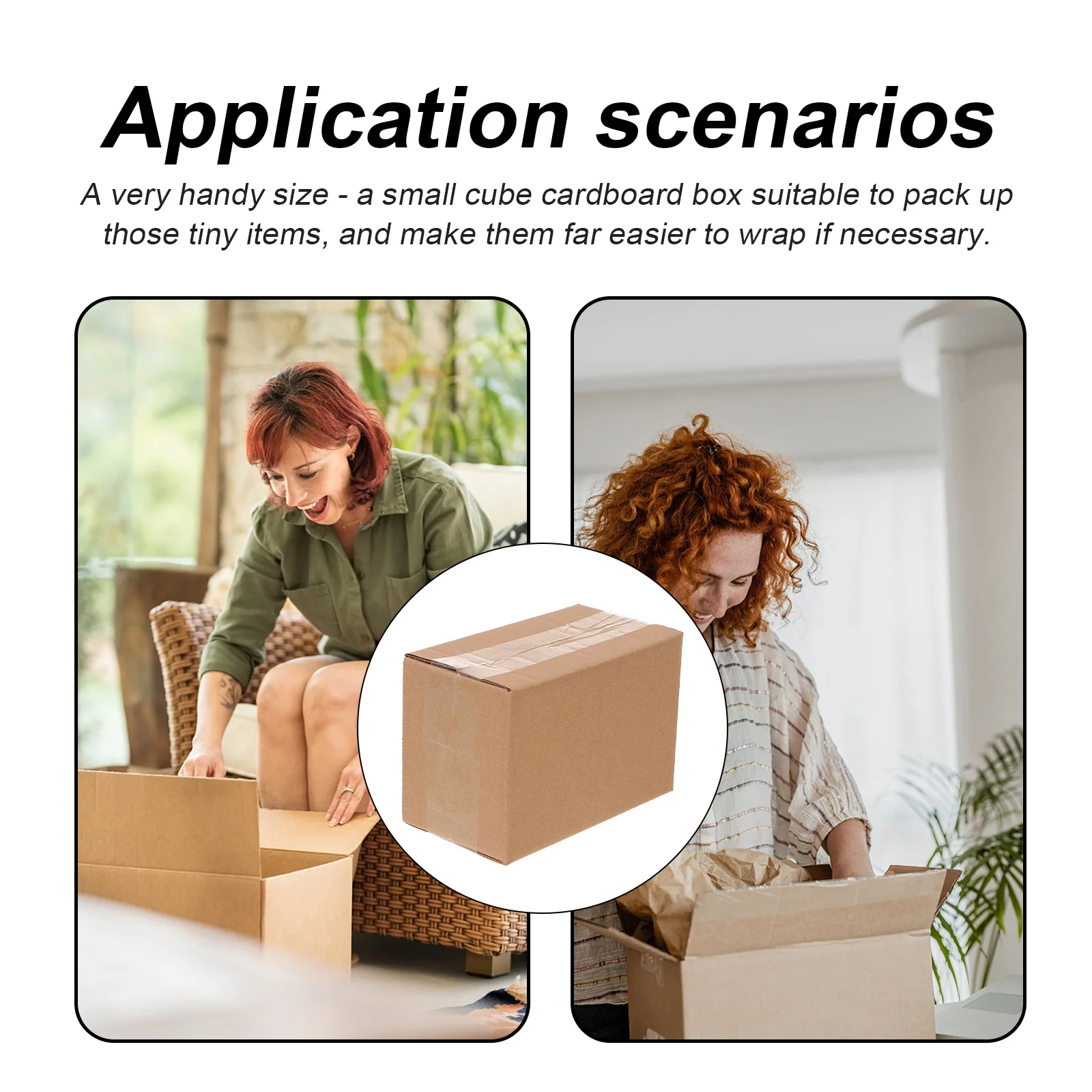 20Pcs Small Parcel Cardboard Boxes Super Hard Packaging Small Cube Cartons for Gift Packing Stocking Fillers