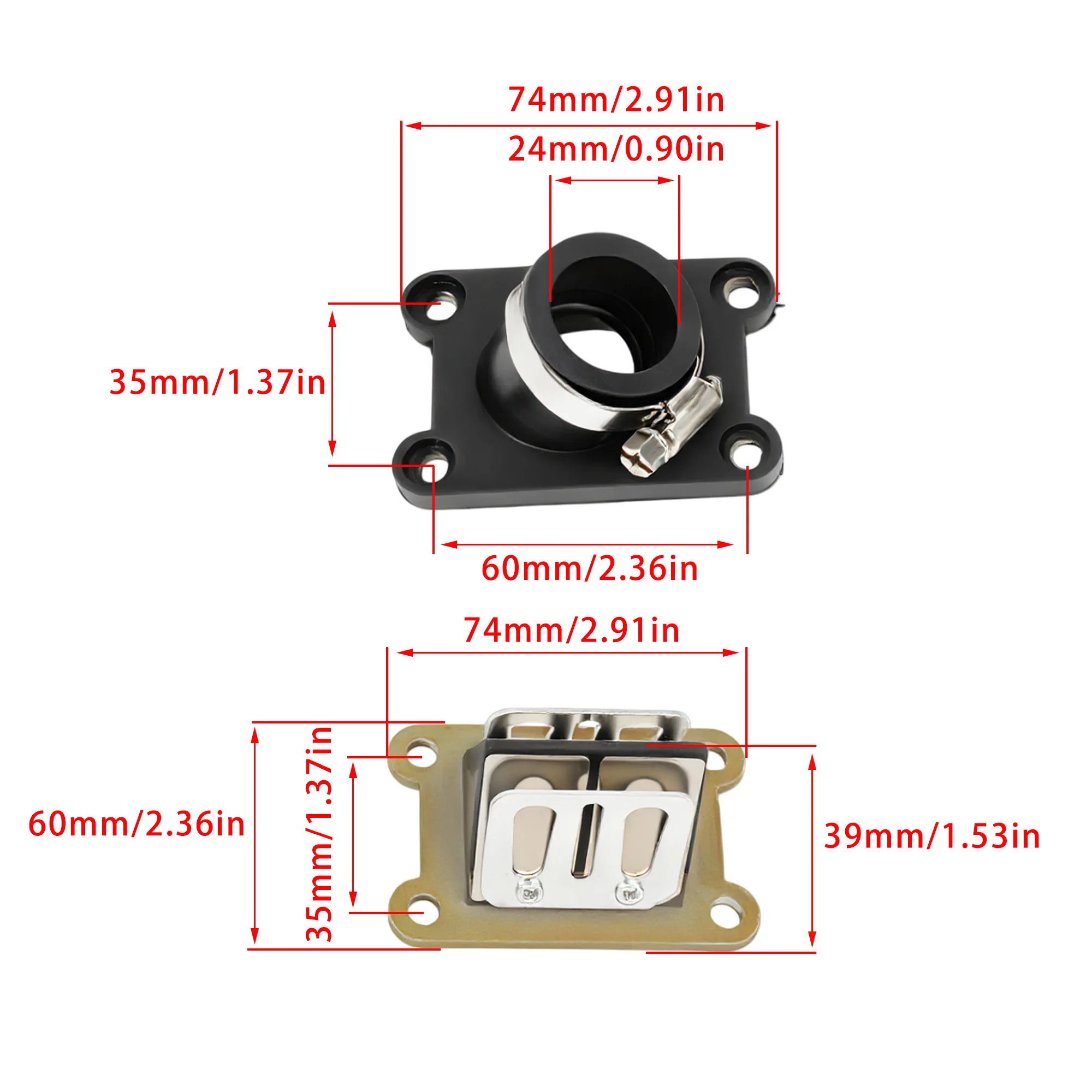 For KTM 50 SX 50 Pro Senior LC 50 65 SX 2002-2008 Motorcycle Intake Pipe Manifold Boot Reed Valve Intake Manifold Assembly
