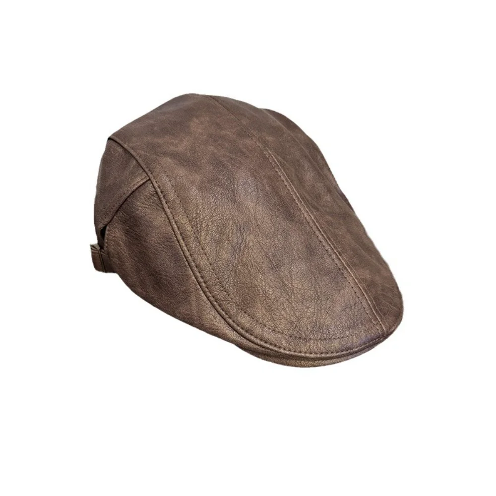 قبعة بيكر عتيقة بلغت ذروتها قبعة موزع الصحف قبعة ريترو عكسها قبعة منقار البط للرجال للجنسين الخريف