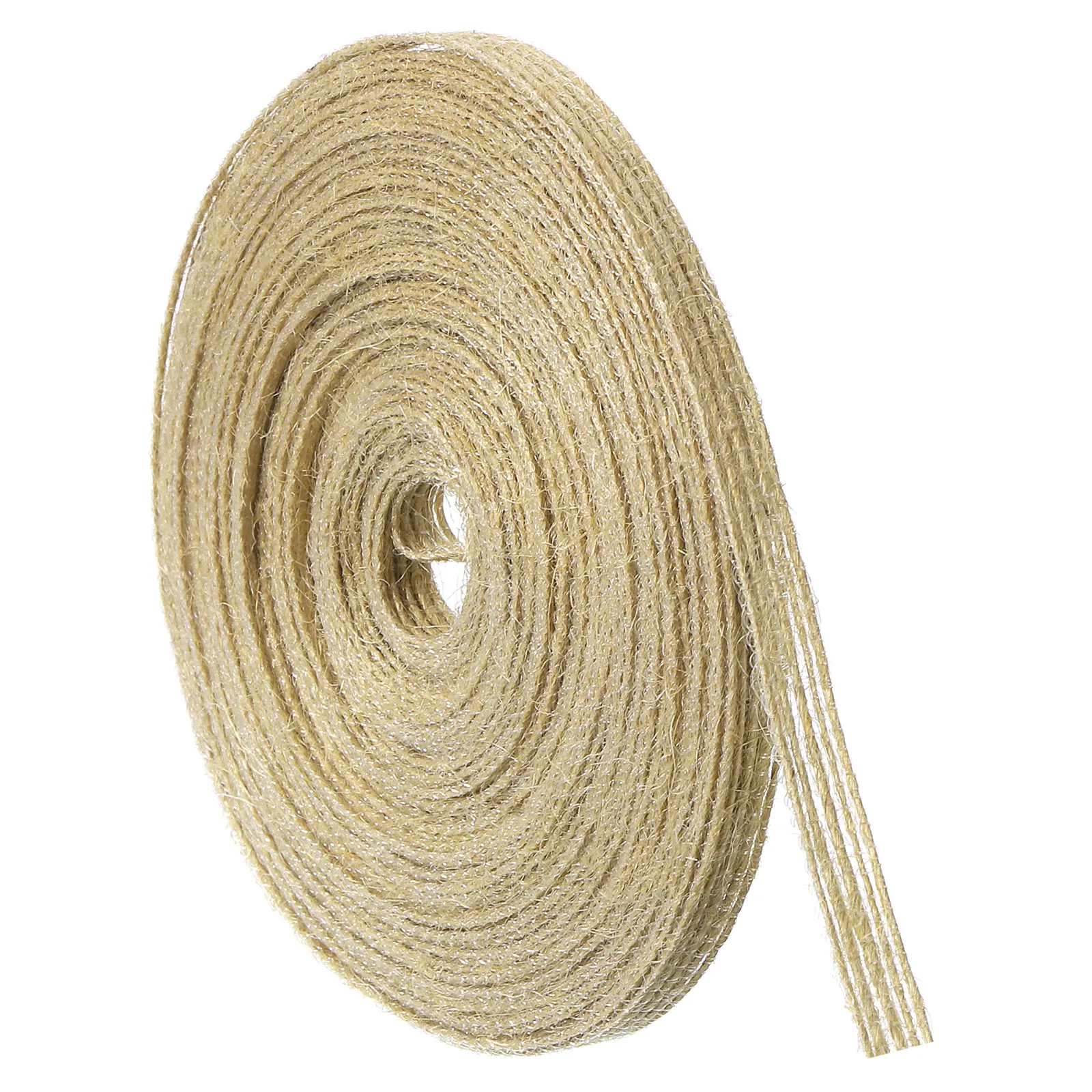 

1 Roll Natural Burlap Fabric Ribbon Burlap Wired Ribbon Tan Jute Linen Rustic Ribbon Rolls for DIY Crafts Home Decoration