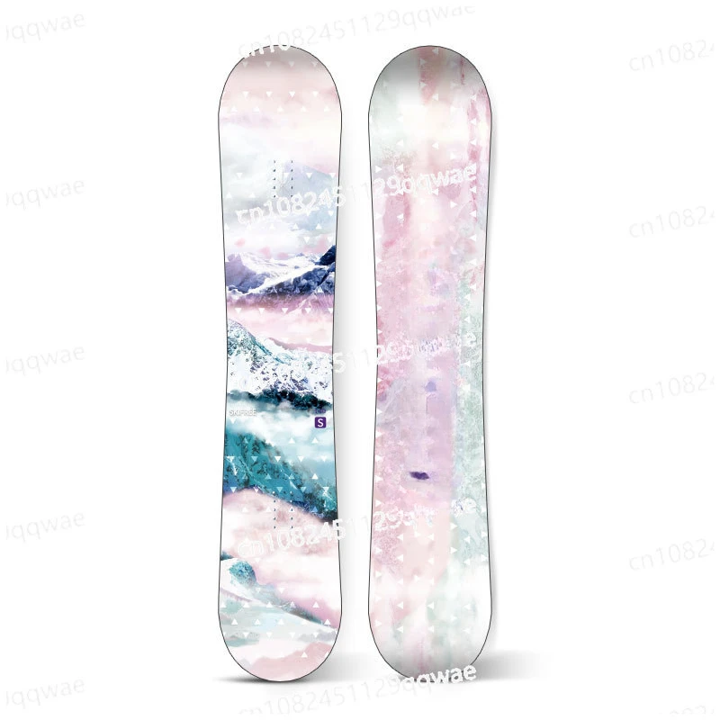 SKIFREE Snowboard Pink Mist Almighty Park Flat Flower Snowboard 23 Men's and Women's Snowboards