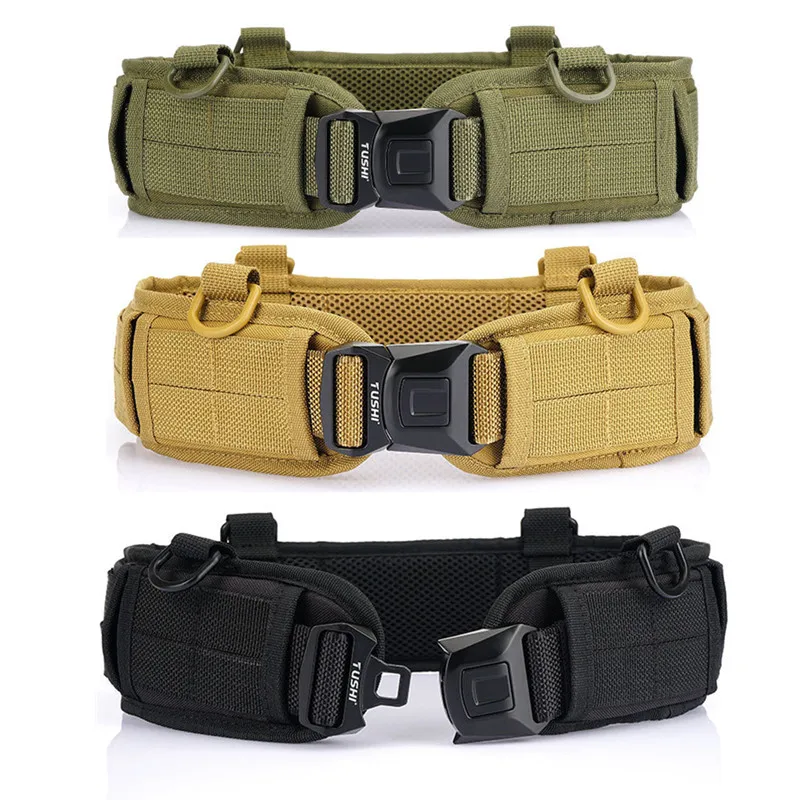 

Multi-Function Tactical Belt Combat Battle Belt Quick Release Nylon Waistband Outdoor Sports Hunting Waist Strap Girdle Belt