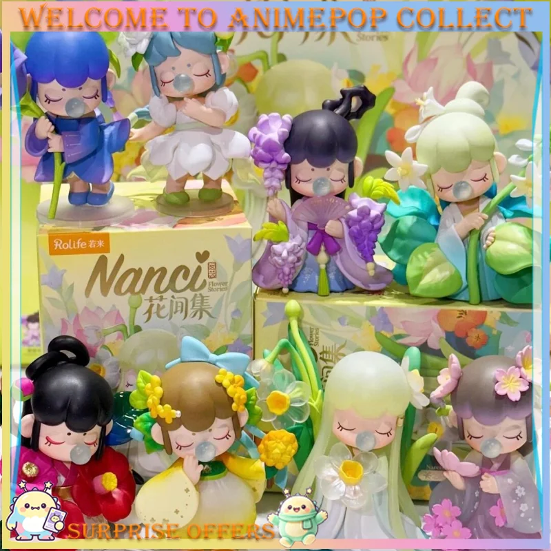 ROLIFE Authentic Nanci Wind Blossom Flower Collection Series Blind Box Art Figure Desk Decoration Collectible Birthday Gift Toy