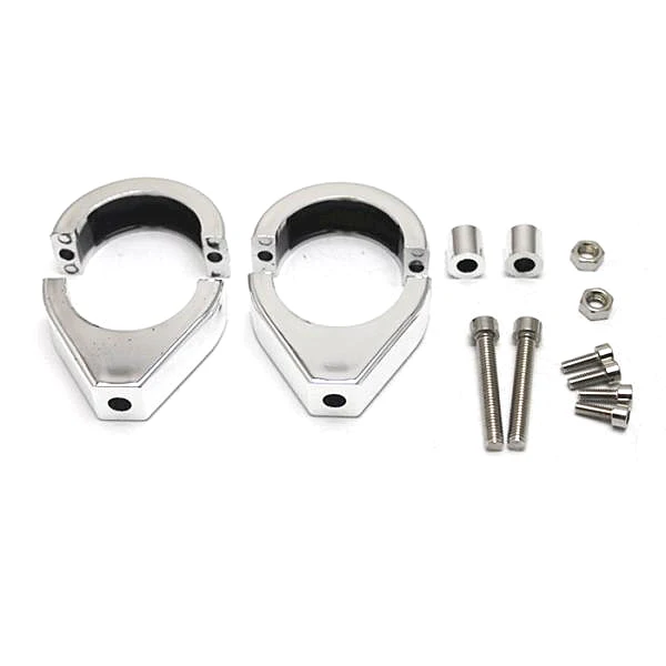 Turn Light Mount 41mm Fork Tube Plastic Headlight Support Signal Clamp for Motorcycle Restoration and Accessories