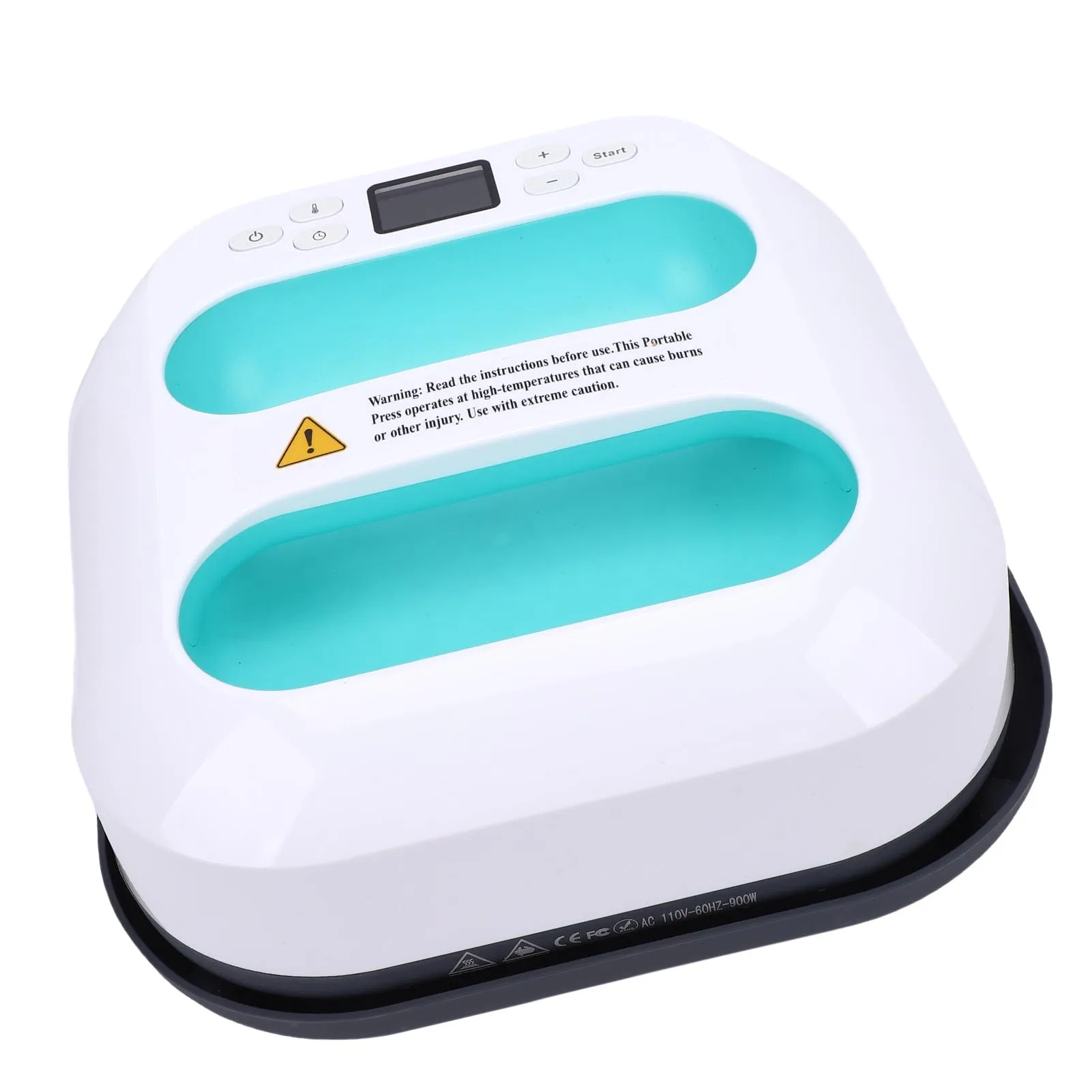 الصحافة الحرارة 9x9in قابل للتعديل الوقت ودرجة الحرارة آلة نقل الحرارة المحمولة لتي شيرت حقيبة يد وسادة آلة نقل الحرارة