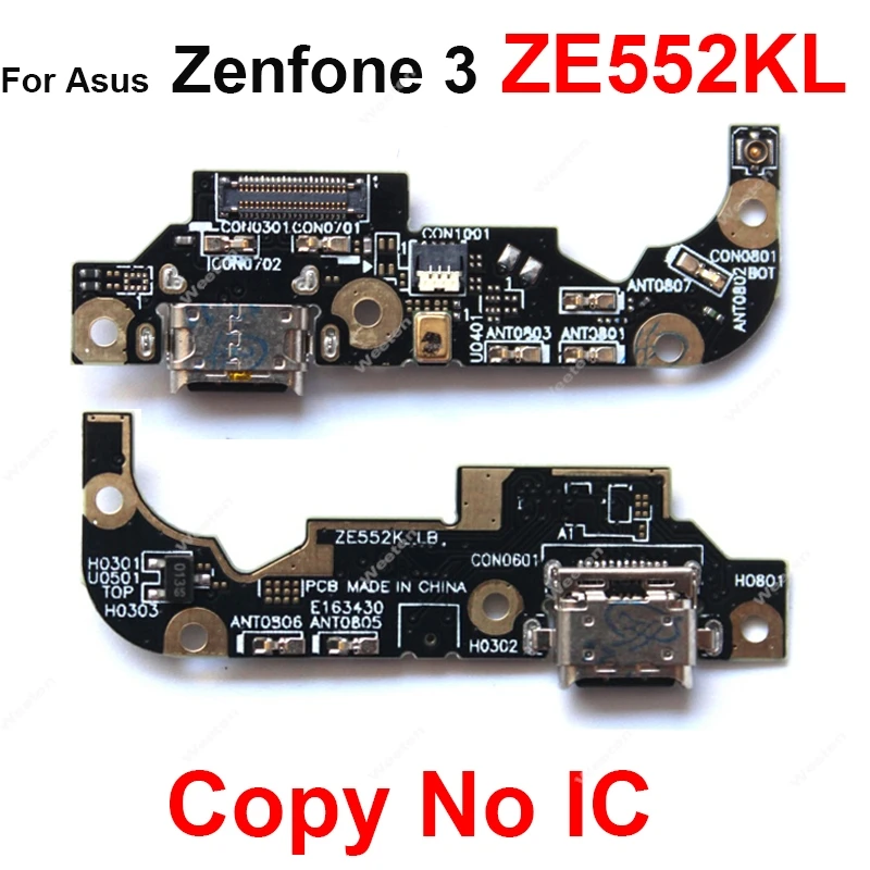 Conector de carga USB, Cable flexible para Asus Zenfone 3 ZE520KL ZE552KL, micrófono, Cargador USB, placa base con Motor