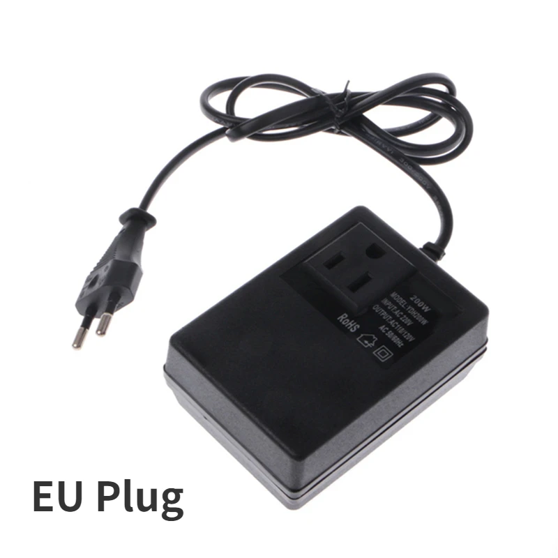 

200 Вт AC 220 В до 110 В уменьшающий ТРАНСФОРМАТОР ПРЕОБРАЗОВАТЕЛЬ Power Travel EU Plug Adapter