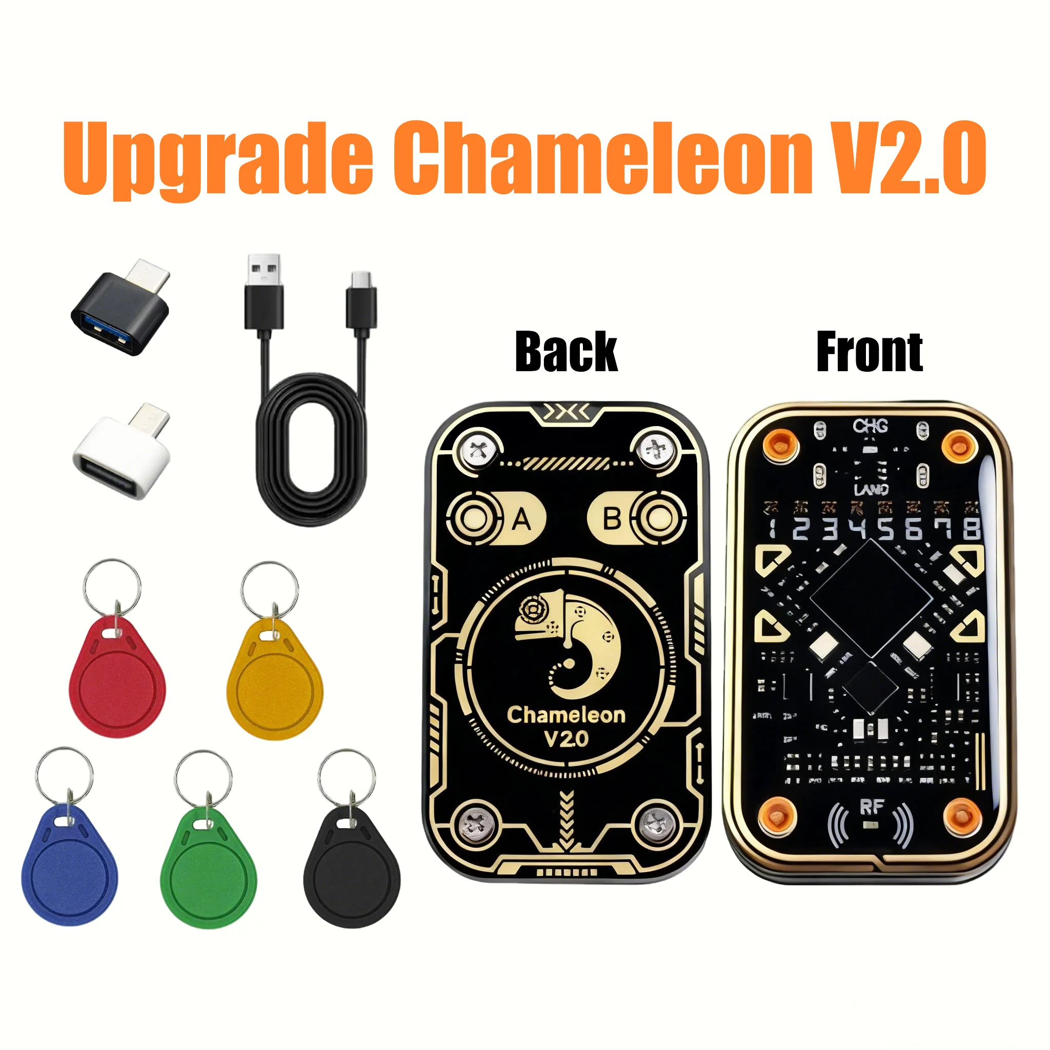 New Chameleon Ultra Contactless Smart Card Emulator Compatible ID IC Reader Tag Copyer with NFC Read Writer RFID Smart Chip