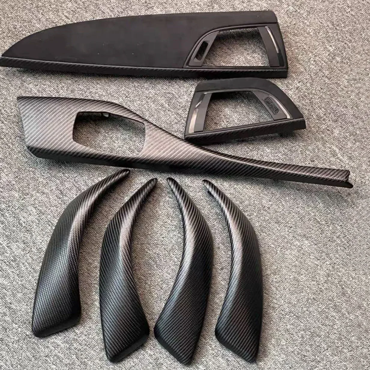 F20 F21 Pre-LCI ABS Plastic Suede & Matt Carbon & Real Carbon Fiber Interiors Dashboard Cover Trim for BMW 1 Series F20 F21