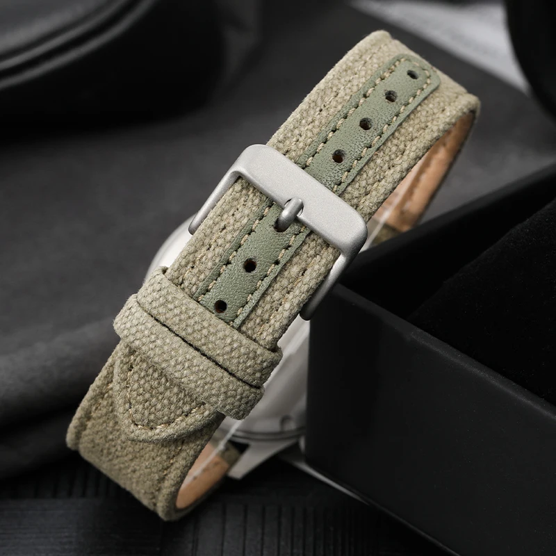 Militado ML1868KF Retro VK67 Quarz-Chronographenuhr, Edelstahlgehäuse, 3 Zifferblätter, wasserdicht, 100 m, Multifunktions-Militäruhr – Detail 6