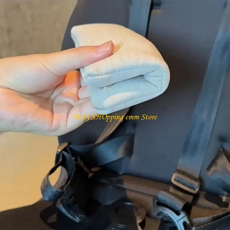 23GD Fotelik samochodowy Pasek na ramiona Krocza Protektor Universal Soft Support Łatwe czyszczenie materiału do bezpieczeństwa