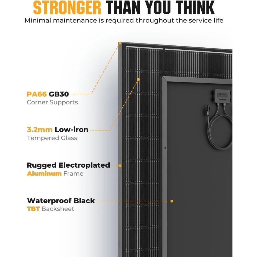 18BB 400 واط لوحة طاقة شمسية 2 قطعة 200 واط NType الألواح الشمسية مع 25 وحدة كهروضوئية أحادية البلورية عالية الكفاءة لبطارية 12 فولت 24 فولت S #5