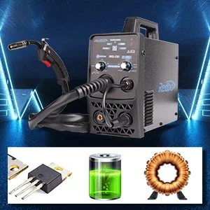 Portable IGBT Inverter CO2 GMAW Arc 250 Gasless FLUX MMA Welder Machines 4 in 1 TIG MIG MAG Welding Machine 110v