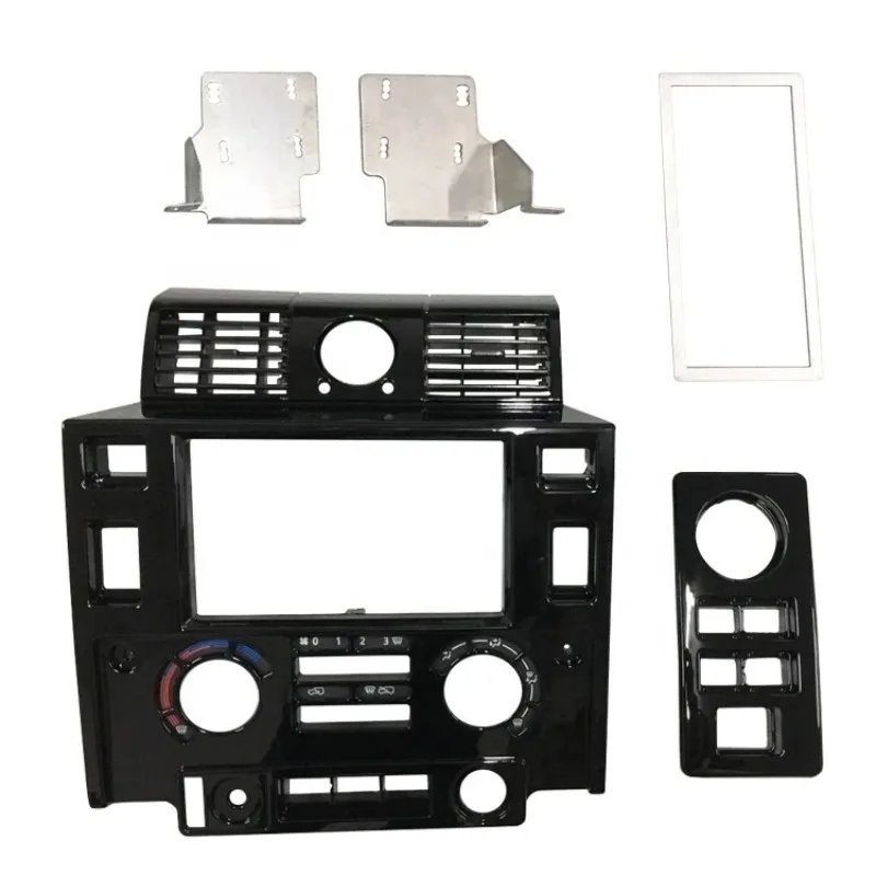 Red Car Dashboard Cover Double DIN Interior Modification Accessory