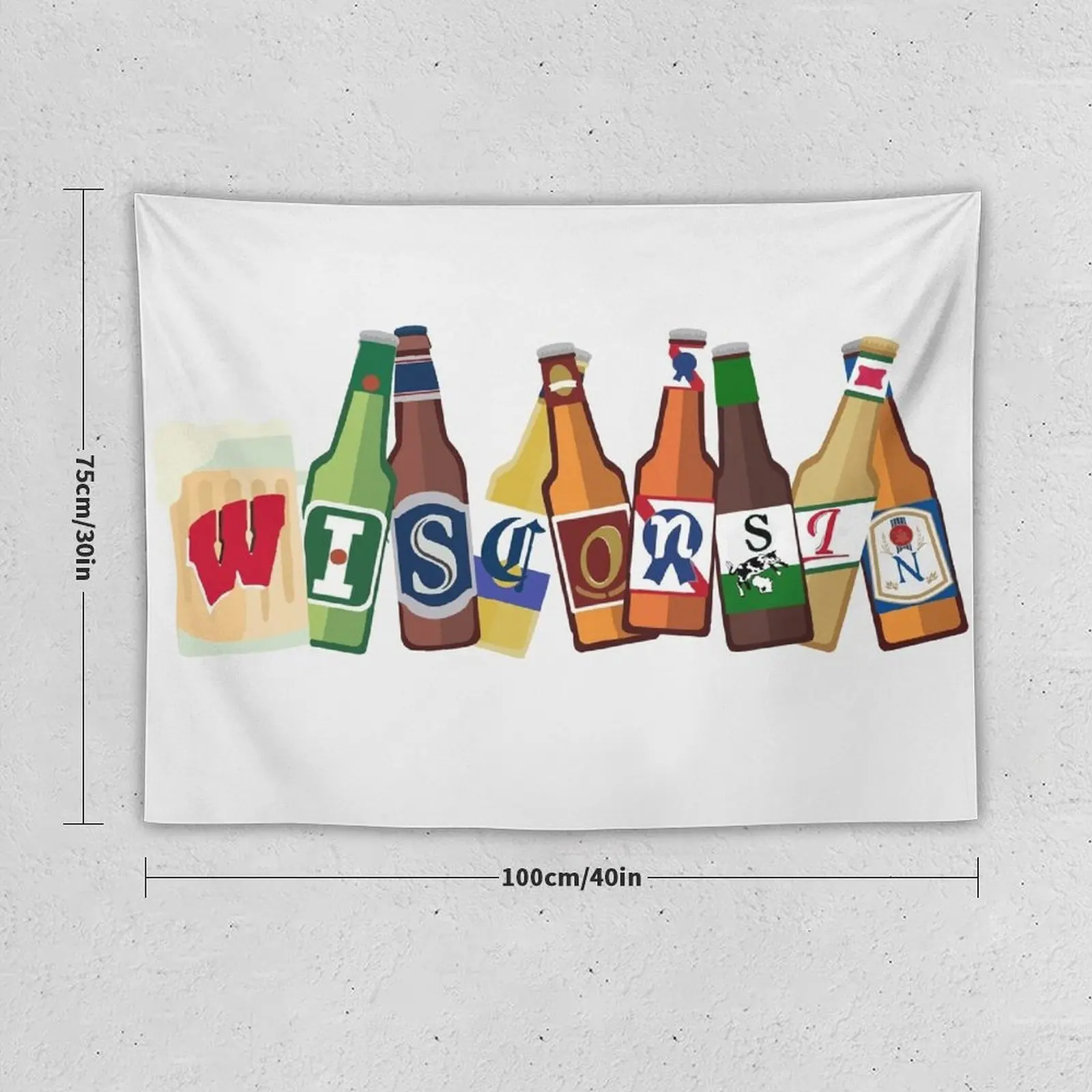 Wisconsin Tapestry Room Decorating Aesthetic Outdoor Decoration Aesthetic Home Decor Tapestry