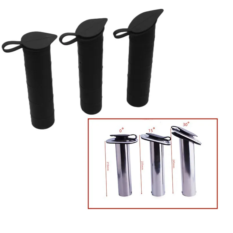 Siège de canne à pêche 0 degrés 15 degrés 30 degrés, tuyau intérieur en plastique, cadre de tige, tuyau de doublure, accessoires de Yacht marin