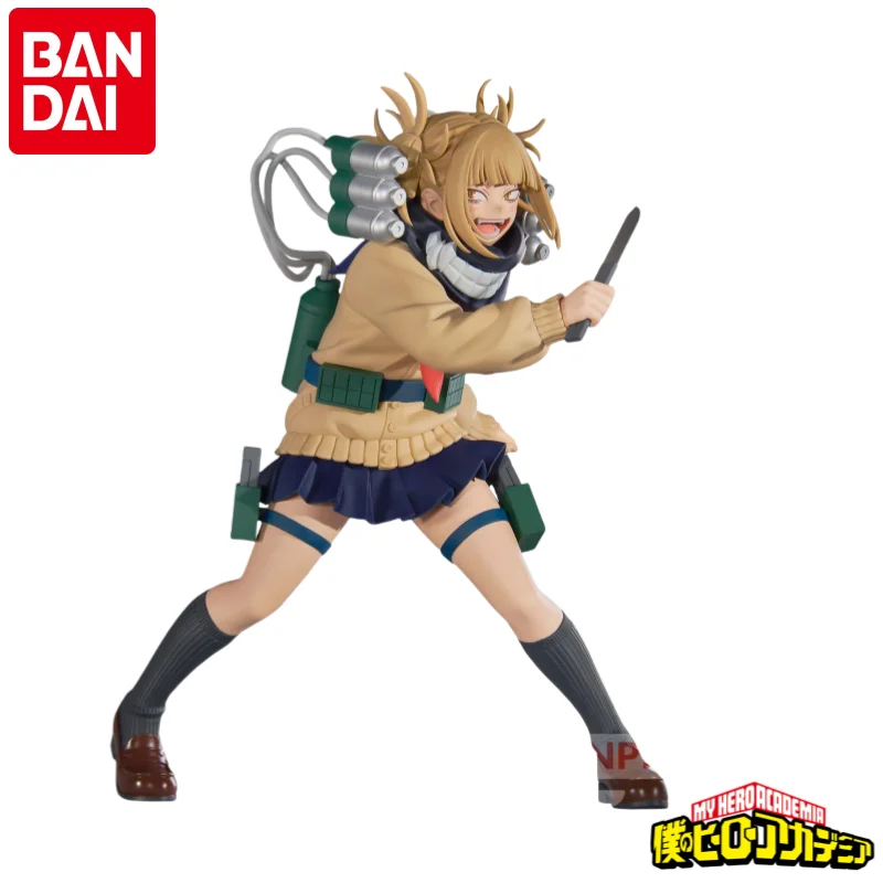 

In Stock Original Bandai 100% Genuine Banpresto My Hero Academia Toga Himiko Figurine Model Ornaments Statue Holiday Gifts Anime
