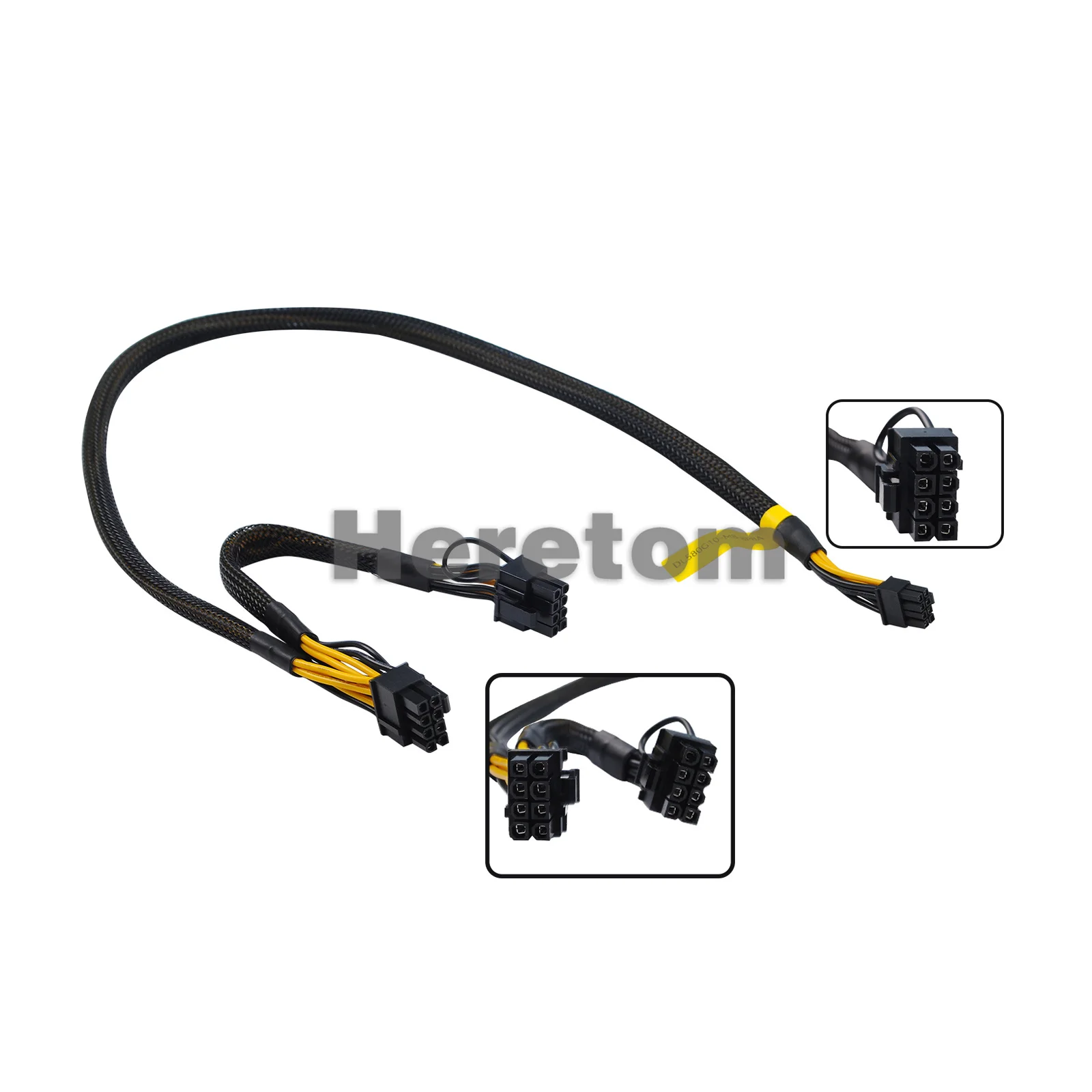 

Mini 8PIN to 8+8PIN(6+2) GPU Graphics Card Modification Power Cable for HPE DL580 G10 Server PCI-E Interface Cable 50cm Sleeved