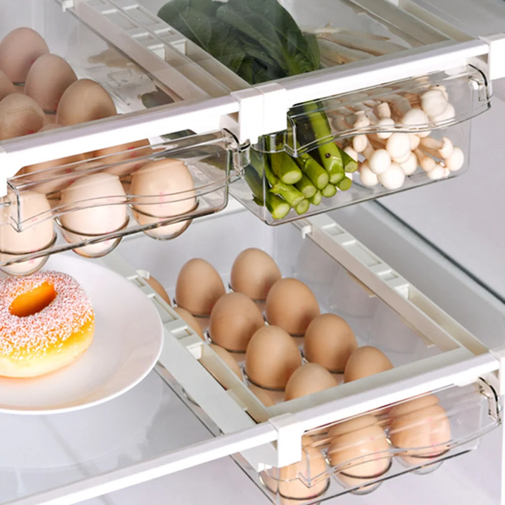 

Egg Storage ganizer For Fridge Large Capacity ABS Pet Material Compact Size Save Space Refrigerator Accessories Egg Holder