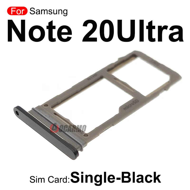 For Samsung Galaxy Note 20 Ultra 20u Dual Sim Tray MicroSD Slot Single SIM Card Replacement Part