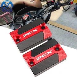 Cubierta de tanque de líquido de depósito de freno delantero, accesorios PCX para motocicleta CNC, tapa de taza de aceite para HONDA PCX 160 150 125 pcx160 PCX150 PCX125