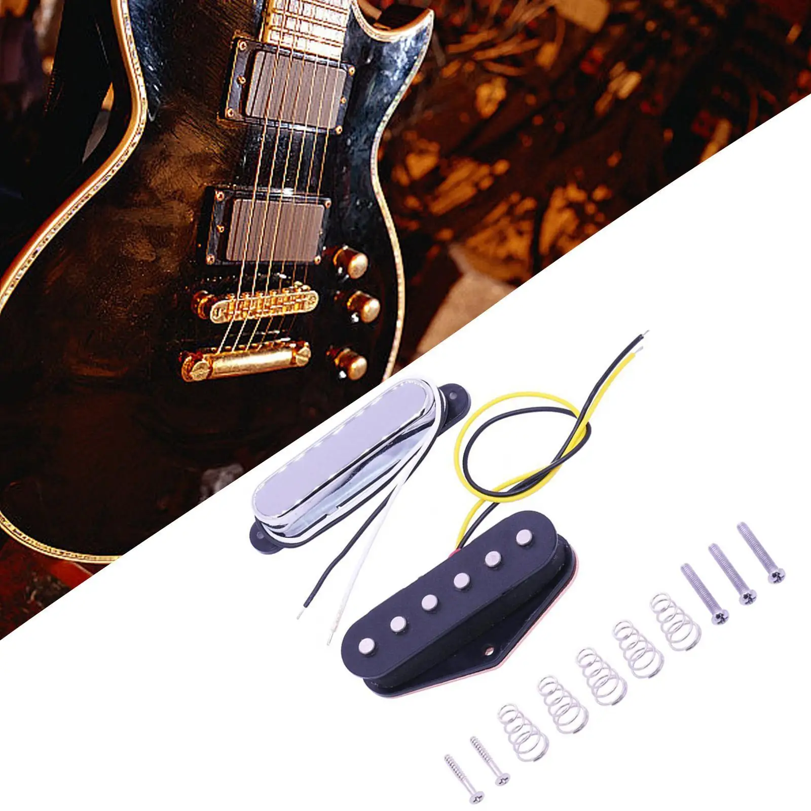 Electric Guitar Pickup Set Wear Resistant Accessories Parts for Professional