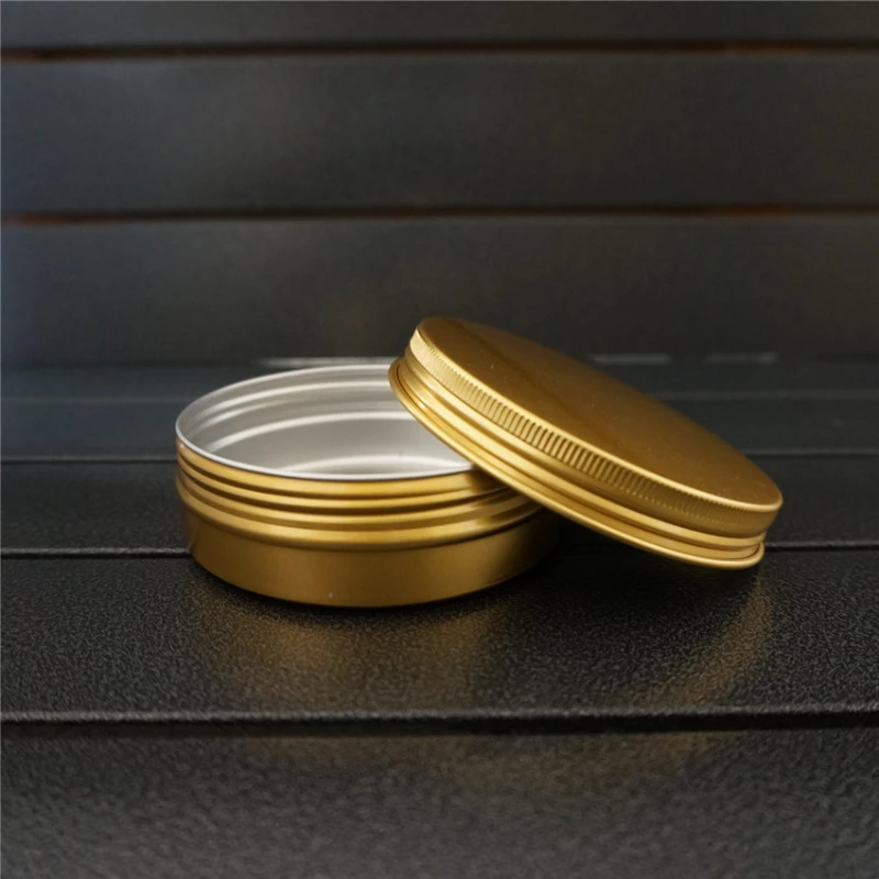 Round 82*29mm Aluminum Box Metal Tin Cans 100ml 100g  Cosmetic Cream Gold Empty Containers DIY Refillable Jar Tea Aluminum Pot