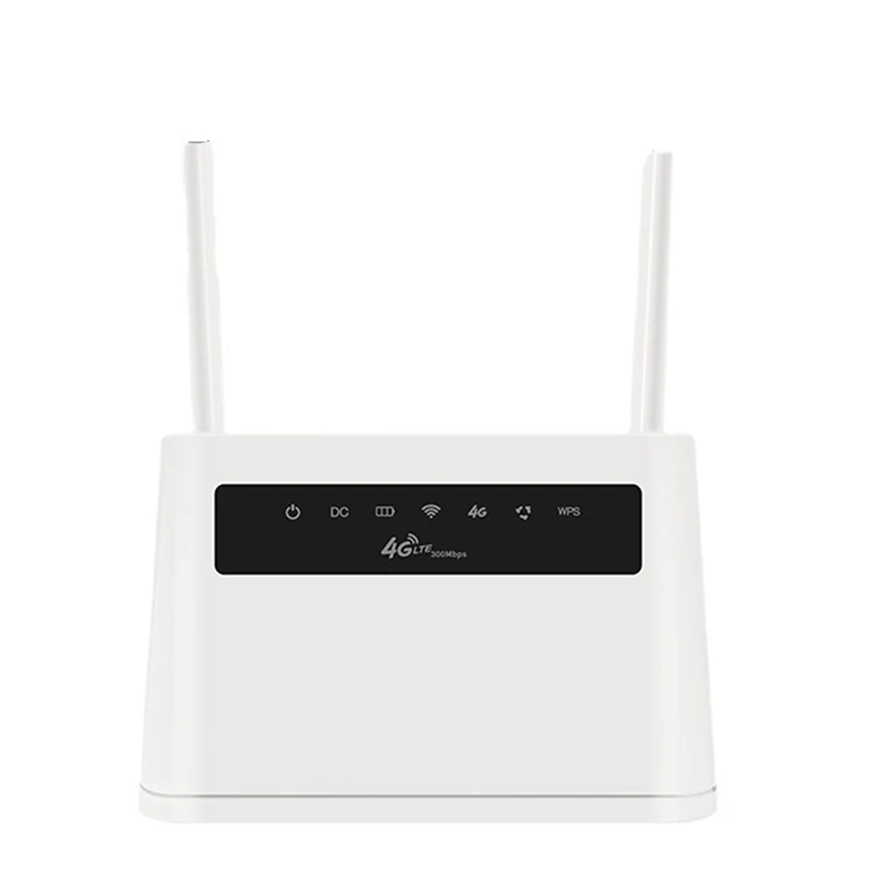 

Wifi Router Wireless Router 300Mbps 4G LTE Built-In SIM Card Slot Support Max 32 Users APN (US Plug)