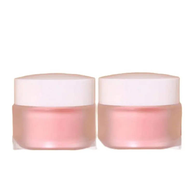 

20Pcs Matte Pink Plastic Eye Cream Jars 30G 50G Empty Makeup Containers Cosmetic Refillable Bottles Skincare Facial Cream Pots