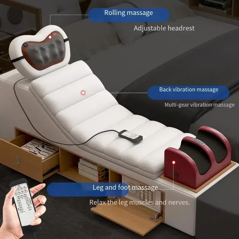 Luxury Storage Double Bed Modern Massager King Size Cameras Multifunctional