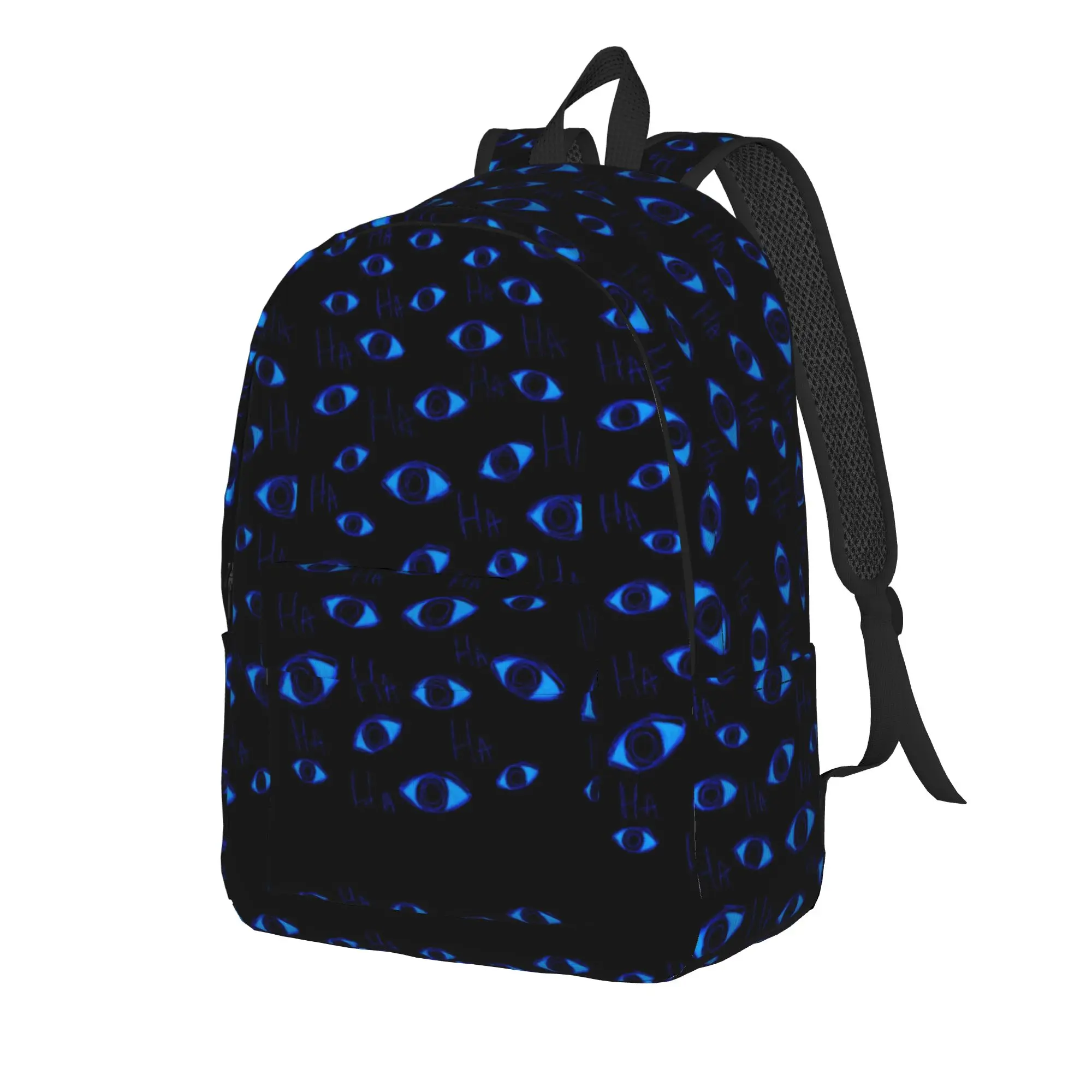 Dark Blue Dot Space Texture Backpack  Cute Backpacks Boy Daily Pattern School Bags High Quality Rucksack
