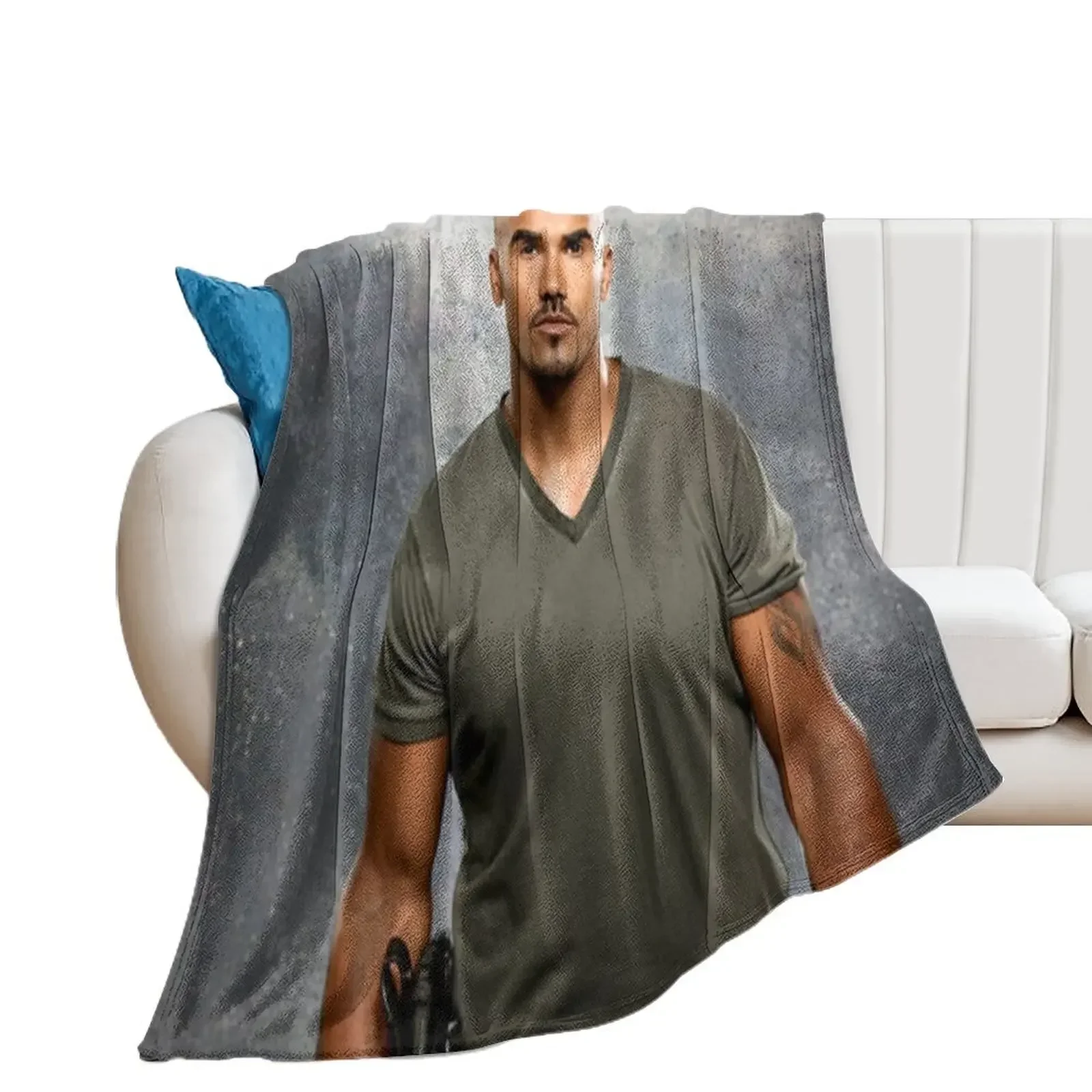 shemar moore Throw Blanket Soft Plush Plaid wednesday warm for winter manga Blankets