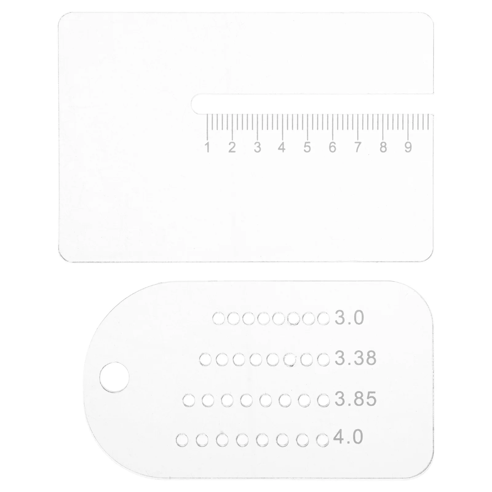 2 قطعة دليل لكمة مسطرة متعددة الوظائف تحديد المواقع بدقة خياطة لوحة المساعدة لمشاريع الأعمال الجلدية ذاتية الصنع