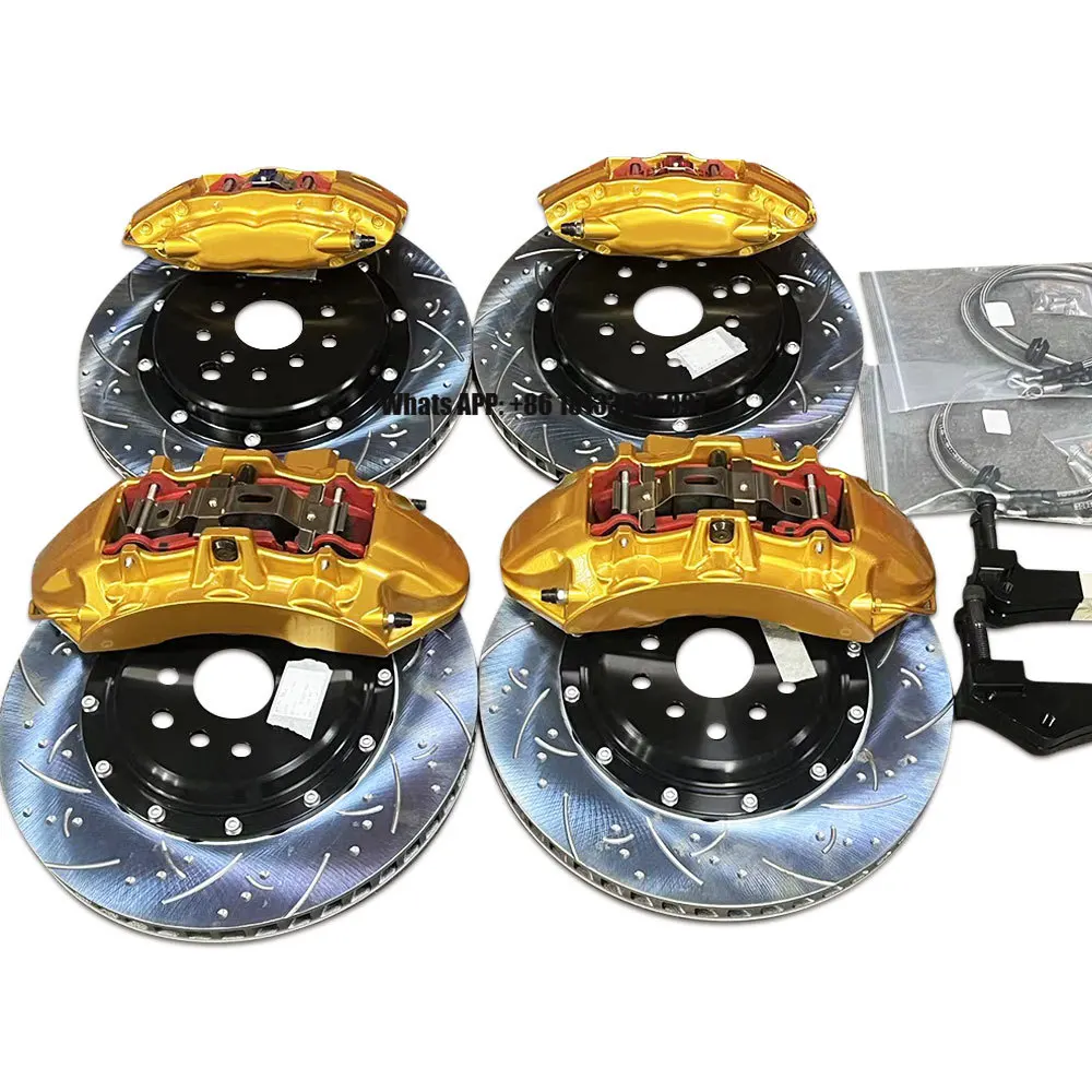 

4 6 8 Pot Calipers Cover Set Upgraded Auto Brake Systems Big Brake Rotors Discs Kit For Audi S6 C7 S8 A6 C8 Rs7 S4 B85