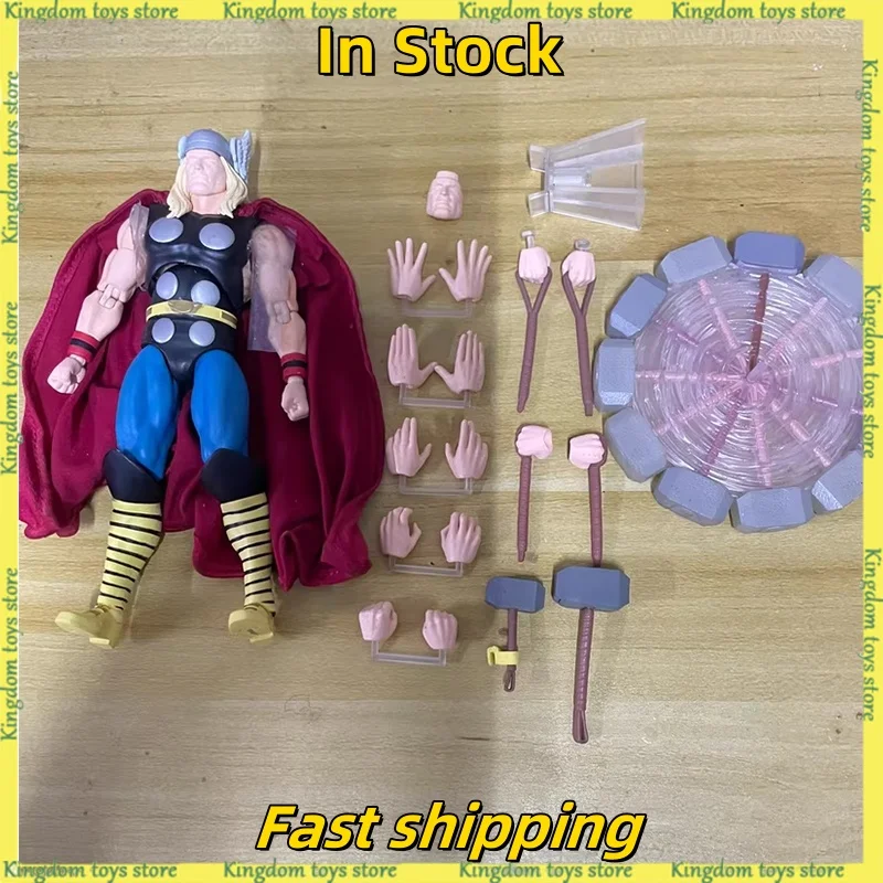 

In Stock 6 inches MAFEX Marvel Thor Anime Action Figures Comic book version PVC Statue Collection Model Birthday Toys Gifts