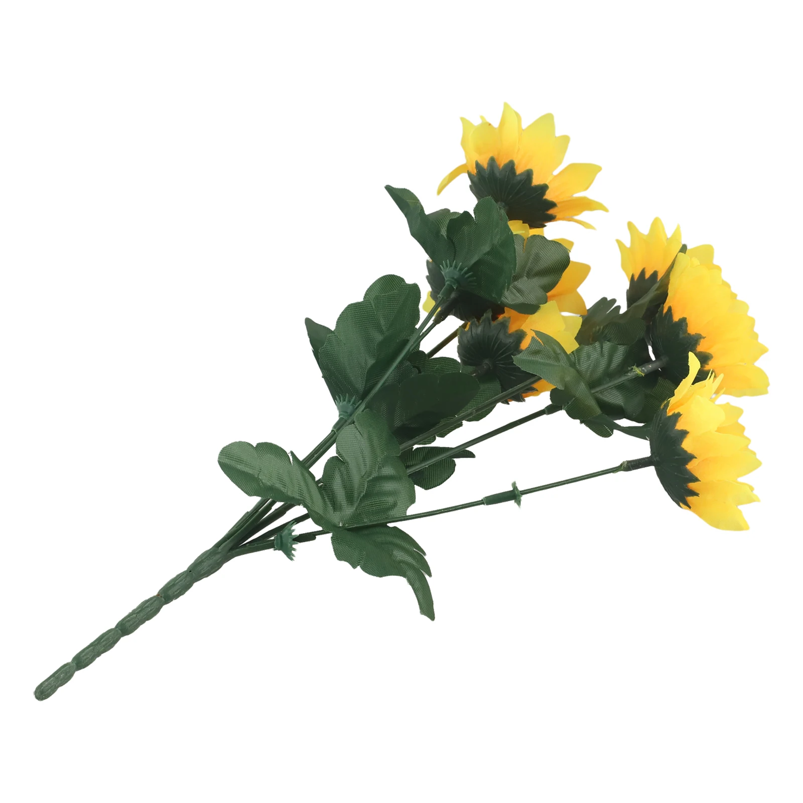 Simulation 7 Heads Flowers Decorative Artificial Display Home Office Wedding Ceremony Party Decor Lifelike Sunflower