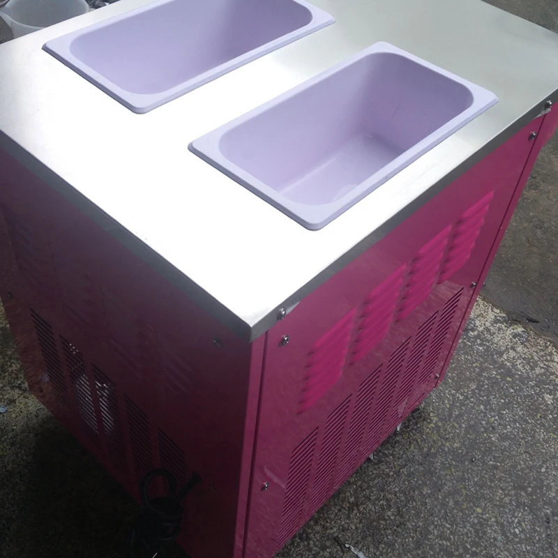 스테인레스 스틸 소프트 아이스크림 기계 완전 자동 핑크 컬러 아이스크림 자동 판매기 110V 220V