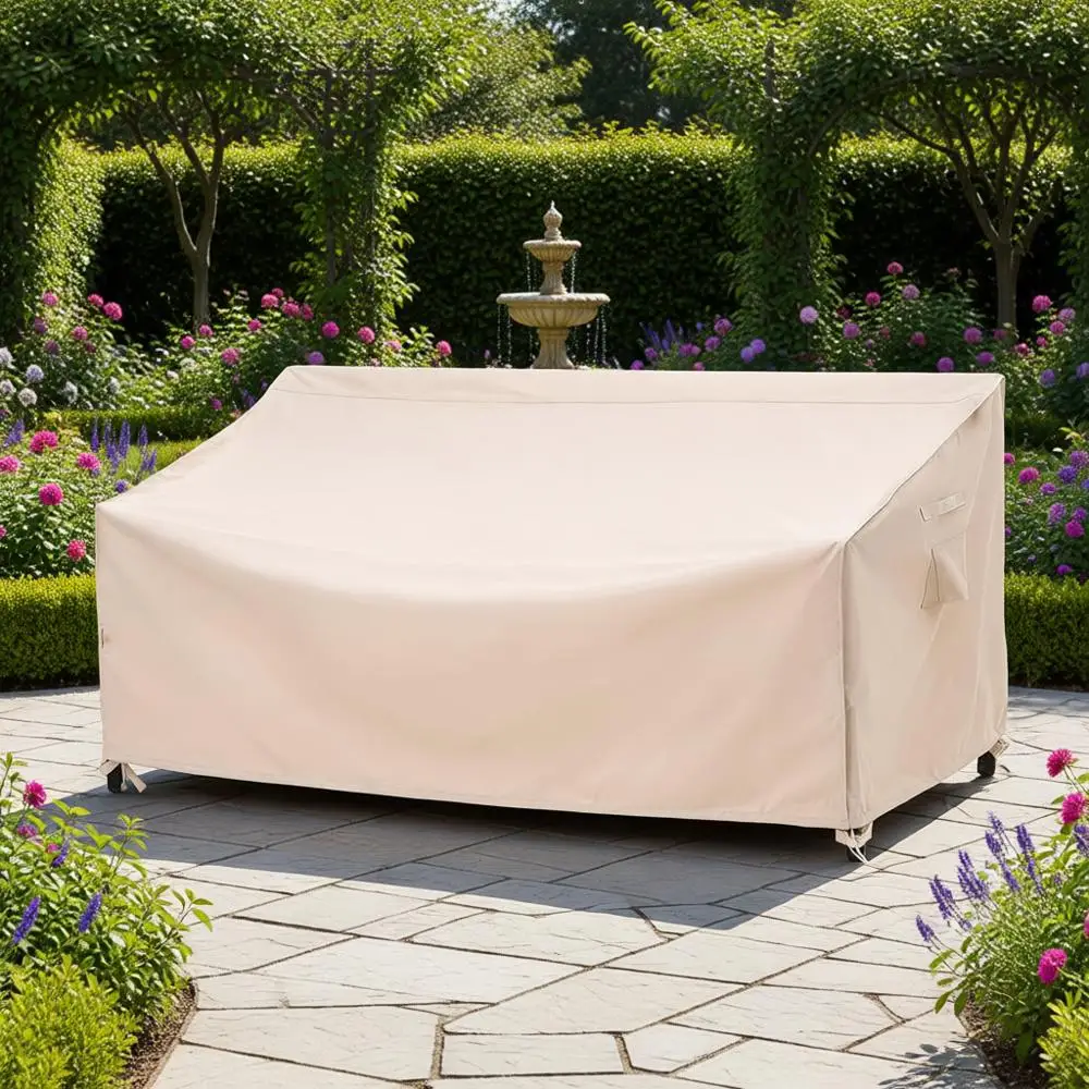 

Очень большой водонепроницаемый чехол для садовой мебели (дивана) на 3 человека, устойчивый к УФ-излучению, 92Ш x 42Г x 42В